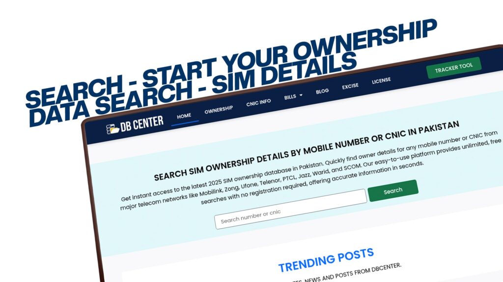 Search - Start Your Ownership Data Search - SIM DETAILS