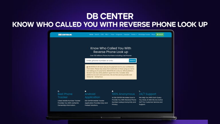 DB Center - Know Who Called You With Reverse Phone Look Up