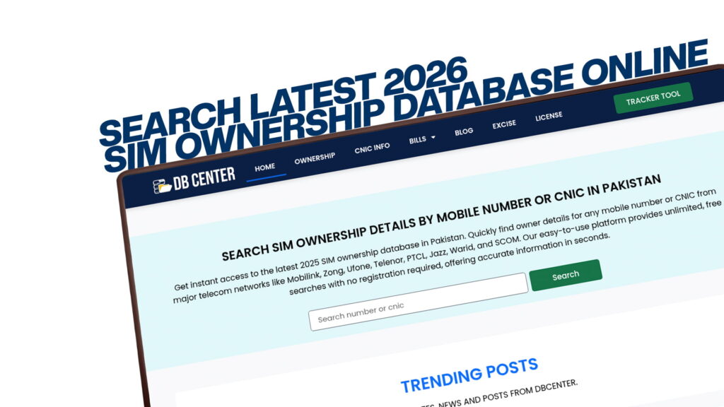 Search Latest 2026 SIM Ownership Database Online